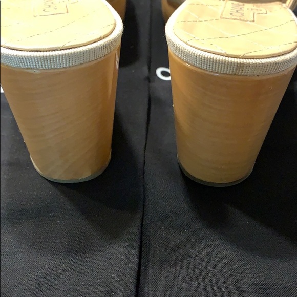 CHANEL Beige Mules-size 38.5 - Picture 8 of 16
